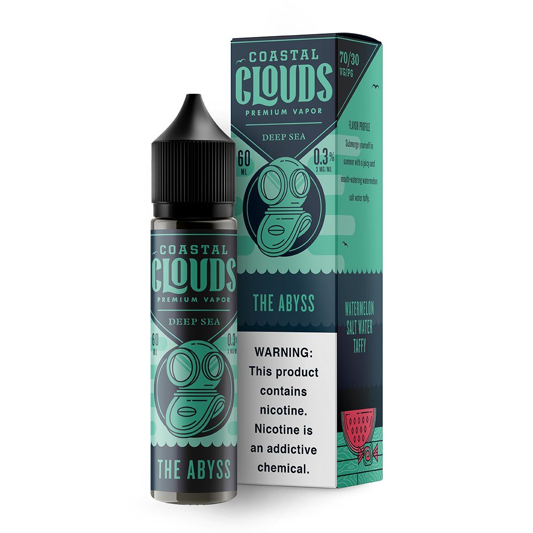 Watermelon Cream by Coastal Clouds Series 60mL (Freebase) colored with Packaging