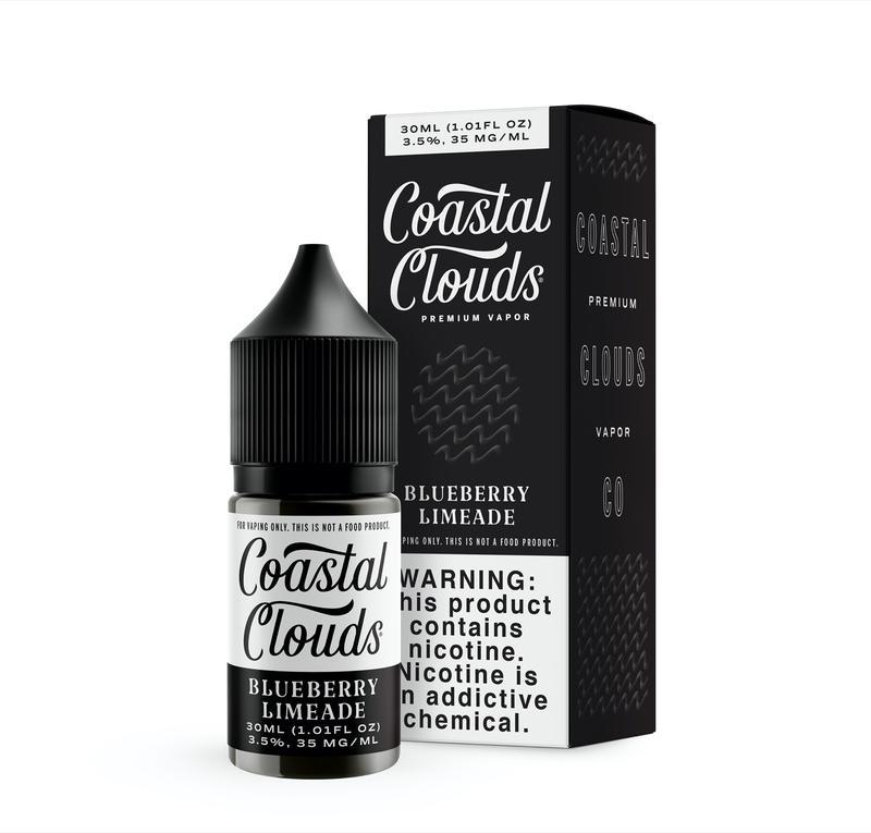 Blueberry Limeade by Coastal Clouds Salt Series E-Liquid 30mL (Salt Nic) with Packaging