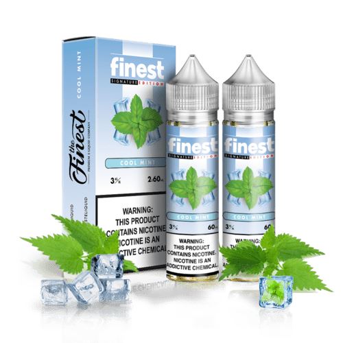 The Finest - Cool Mint E-Juice, 120mL (60mL 2-Pack) with Packaging