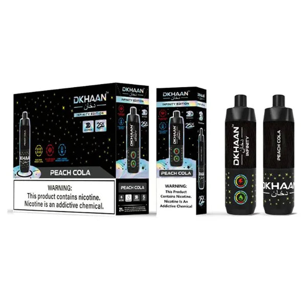 Dkhaan Infinity - Dispo 25000Puff, 20mL | Peach Cola with Packaging