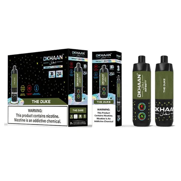 Dkhaan Infinity - Dispo 25000Puff, 20mL | The Duke with Packaging