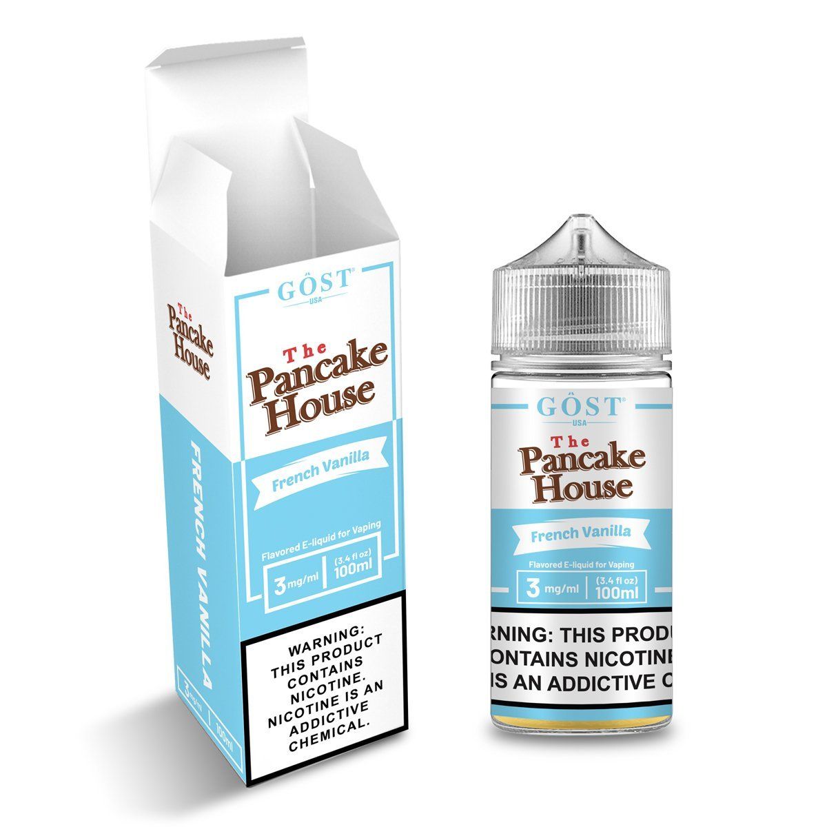 French Vanilla Stack by GOST The Pancake House Series 100mL (Freebase) With Packaging