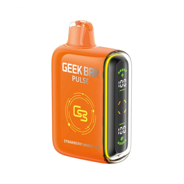 Geek Bar Pulse Disposable | 15000 Puffs | 16mL | 50mg | INTL | Strawberry Mango Ice