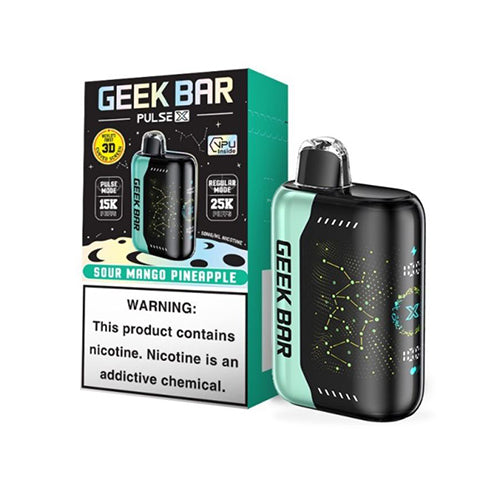Geek Bar Pulse X Disposable | 25000 Puffs | 18mL | 50mg | Sour Mango Pineapple with Packaging