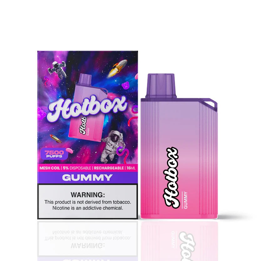 Puff HotBox Disposable | 7500 puffs | 16mL | Gummy with Packaging