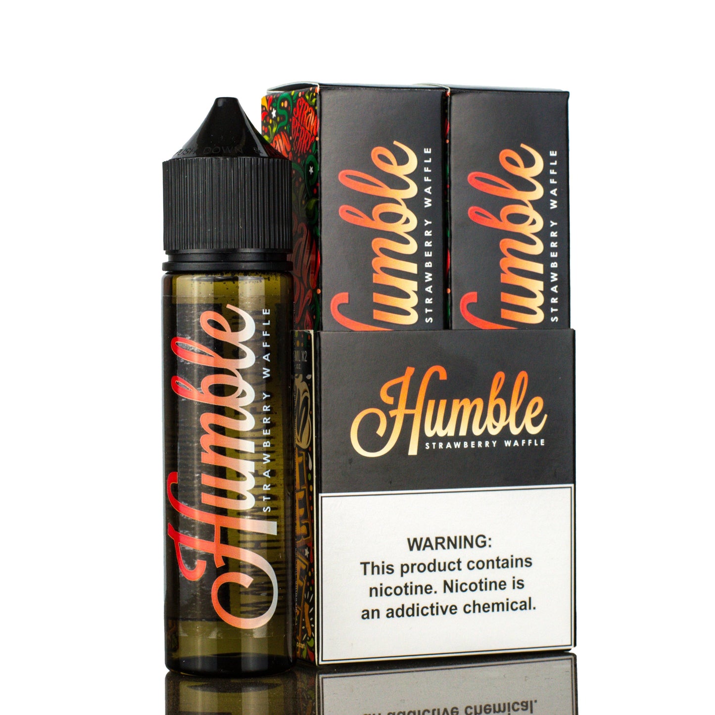Humble Juice Co. - Strawberry Waffle E-Juice, 120mL (60mL 2-Pack) with Packaging