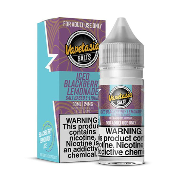 Vapetasia SALTS E-Liquid - Iced Blackberry Lemonade, 30mL with Packaging