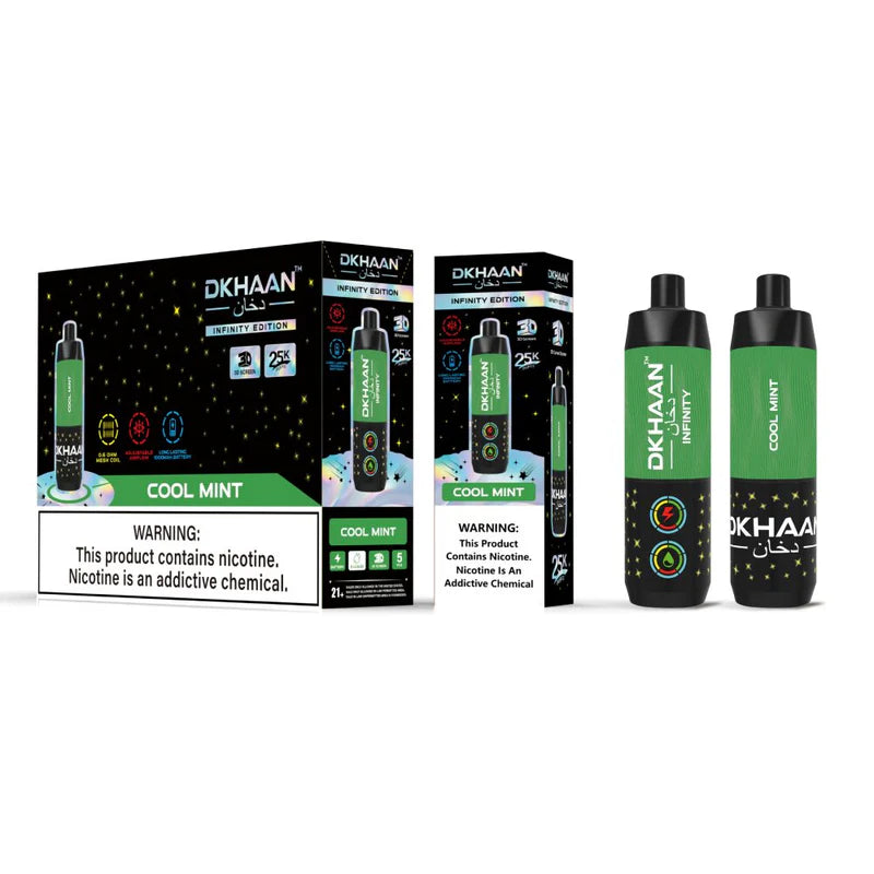 Dkhaan Infinity - Dispo 25000Puff, 20mL | Cool Mint with Packaging