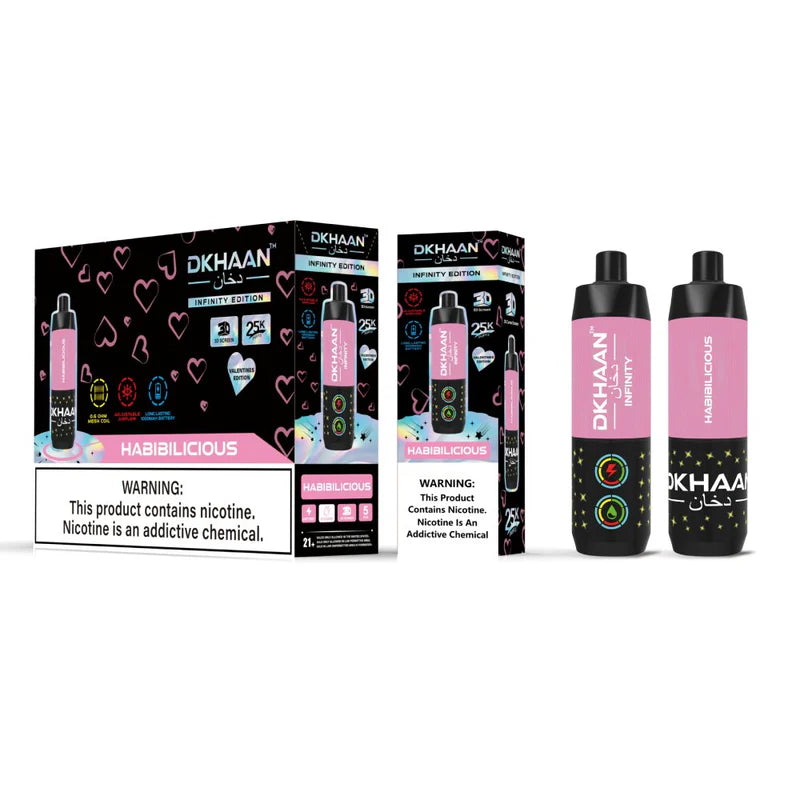 Dkhaan Infinity - Dispo 25000Puff, 20mL | Habibilicious with Packaging