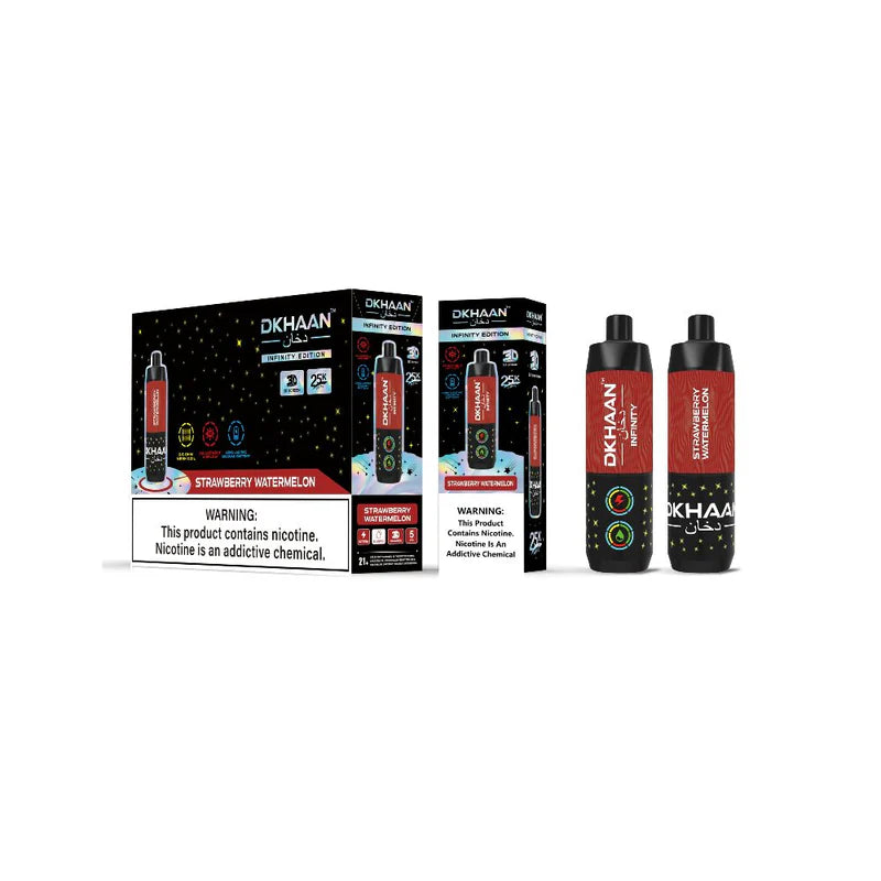 Dkhaan Infinity - Dispo 25000Puff, 20mL | Strawberry Watermelon with Packaging