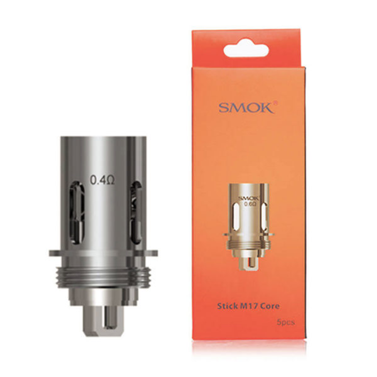 SMOK Stick M17 Coils (5-Pack) 0.6ohm Dual with packaging