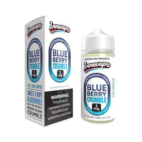 Innevape - Blueberry Crumble E-Juice - 100mL with packaging