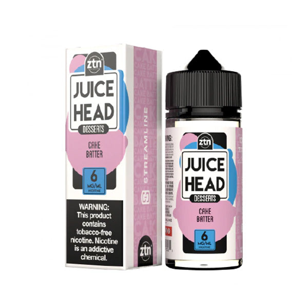 Juice Head - Cake Batter E-Juice, 100mL with packaging