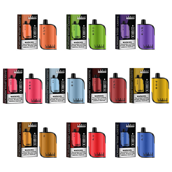 Lucid Charge Disposable | 7000 Puffs | 14mL | 50mg | Group Photo