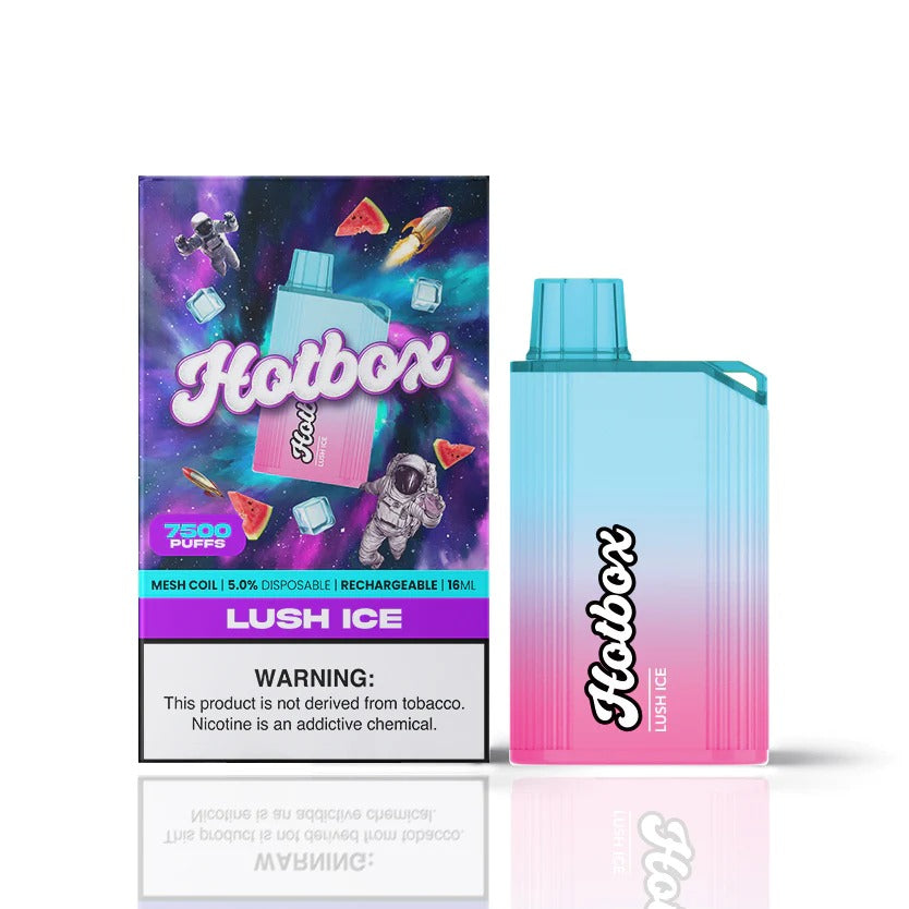 Puff HotBox Disposable | 7500 puffs | 16mL | Lush Ice with Packaging