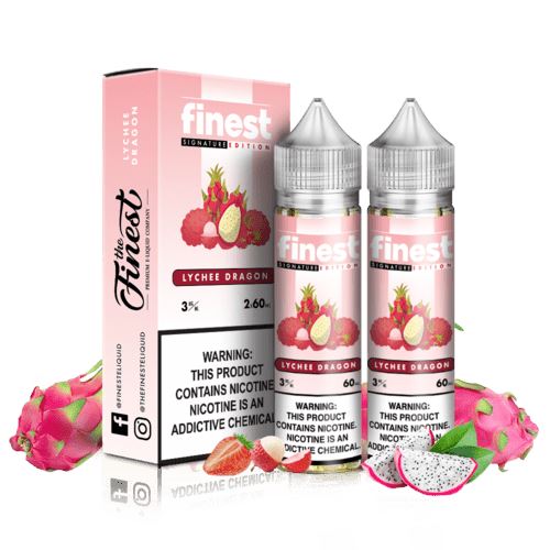 The Finest - Lychee Dragon E-Juice, 120mL (60mL 2-Pack) with Packaging