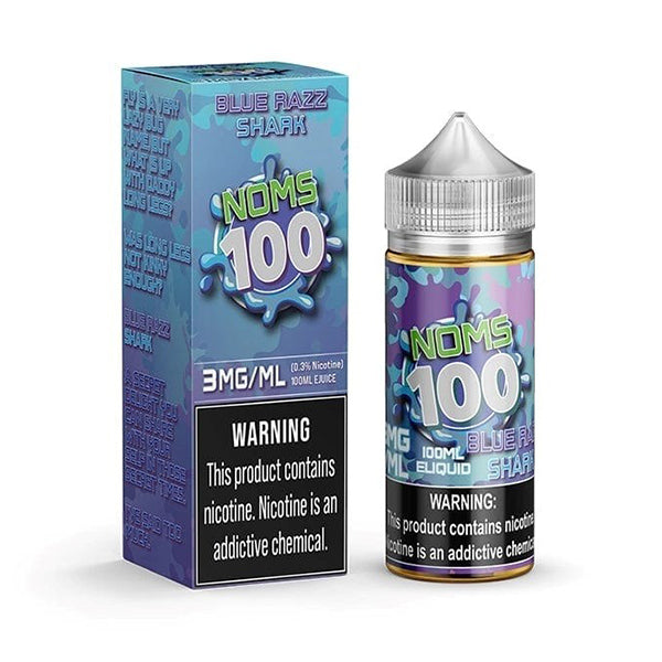 Blue Razz Shark by Noms 100 Series E-Liquid 100mL (Freebase)