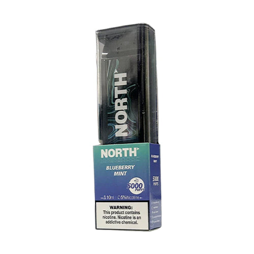 North Disposable | 5000 Puffs | 10mL | 50mg | blueberry mint with packaging