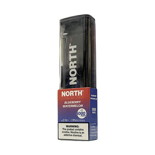 North Disposable | 5000 Puffs | 10mL | 50mg | blueberry watermelon with packaging