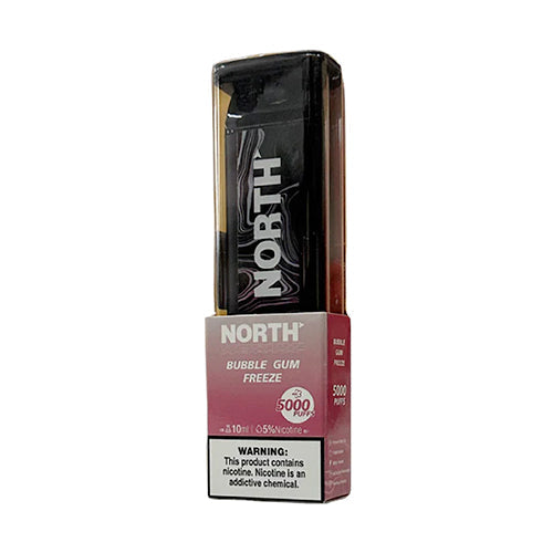 North Disposable | 5000 Puffs | 10mL | 50mg | bubblegum freeze with packaging