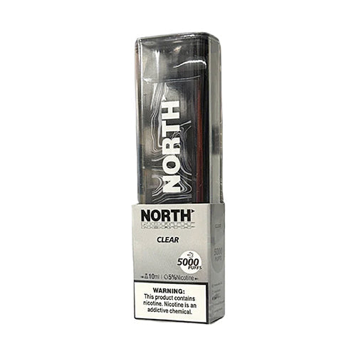 North Disposable | 5000 Puffs | 10mL | 50mg | clear with packaging