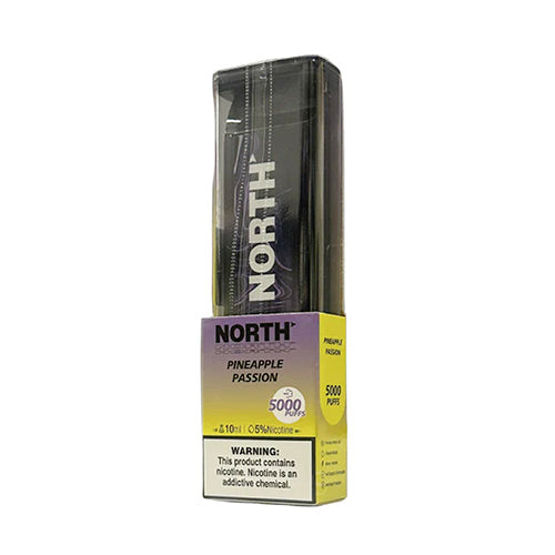 North Disposable | 5000 Puffs | 10mL | 50mg | pineapple passion with packaging