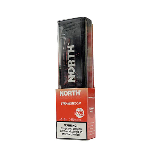 North Disposable | 5000 Puffs | 10mL | 50mg | strawmelon with Packaging