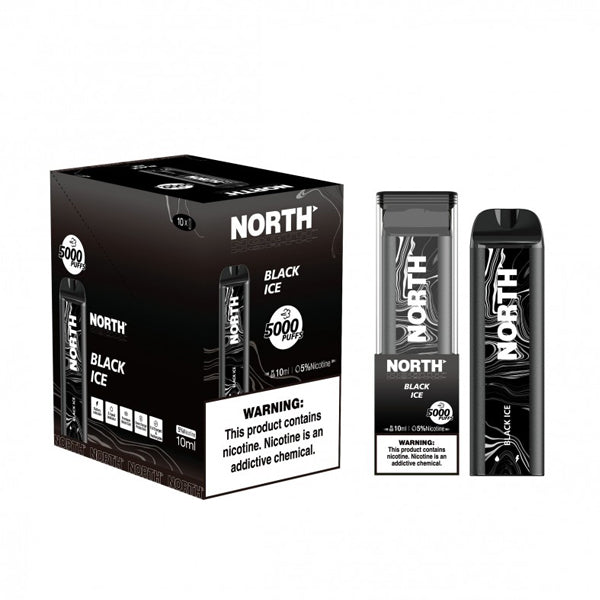 North Disposable | 5000 Puffs | 10mL | 50mg | black ice with packaging