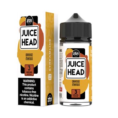 Juice Head - Orange Mango E-Juice - 100mL with packaging