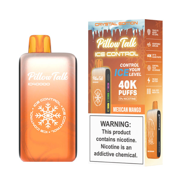 Pillow Talk IC40000 Disposable | 40000 Puffs | 20mL | 50mg | Mexican Mango with packaging