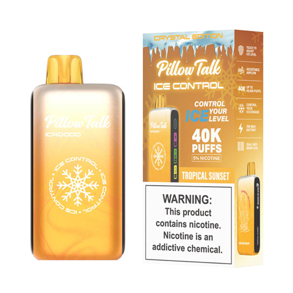Pillow Talk IC40000 Disposable | 40000 Puffs | 20mL | 50mg | Tropical Sunset with packaging