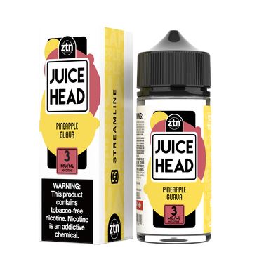 Juice Head - Pineapple Guava E-Juice - 100mL with packaging