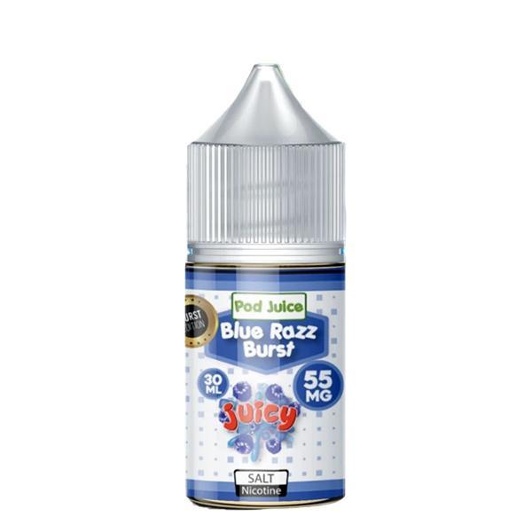 Bangin’ Blue Razz by Pod Juice Salt Series 30mL Bottle