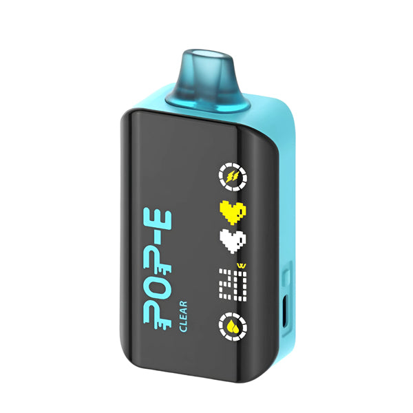 Pop-E 24K - 24000 Puffs Disposable - 22mL 50mg - Clear