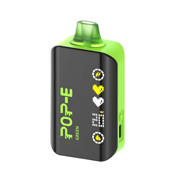 Pop-E 24K - 24000 Puffs Disposable - 22mL 50mg - Green