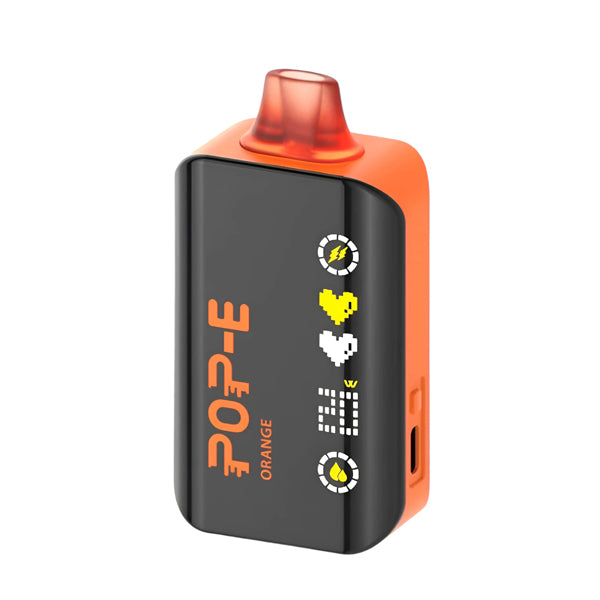 Pop-E 24K - 24000 Puffs Disposable - 22mL 50mg - Orange
