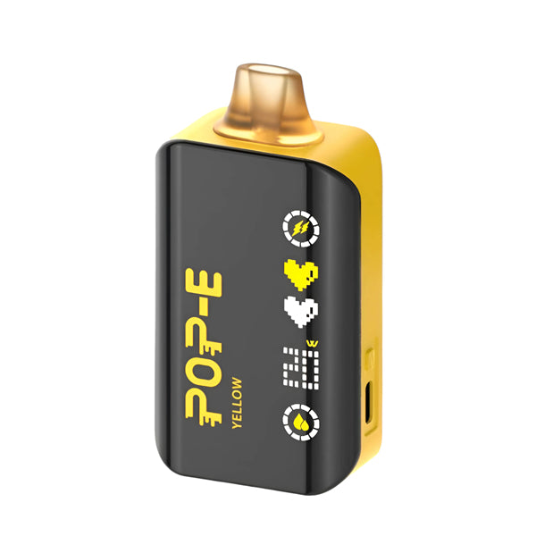 Pop-E 24K - 24000 Puffs Disposable - 22mL 50mg - Yellow