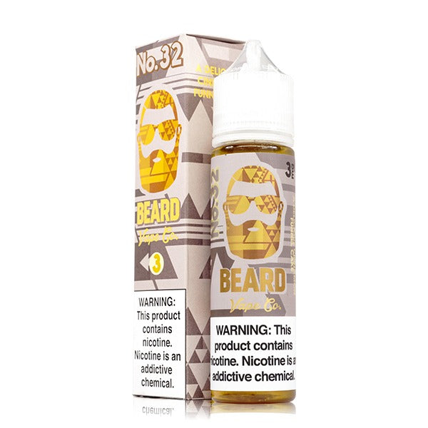 No. 32 Cinnamon Funnel Cake by Beard Vape Co 60mL (Freebase) with Packaging