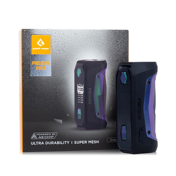 GeekVape Aegis Solo Mod 100w Box Mod (Mod Only) with Packaging