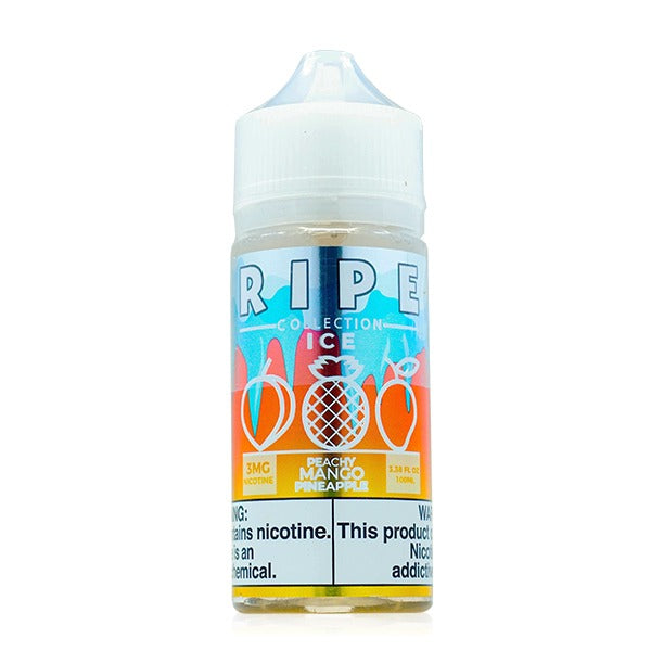Peachy Mango Pineapple On ICE by Vape 100 Ripe Series E-Liquid 100mL Bottle