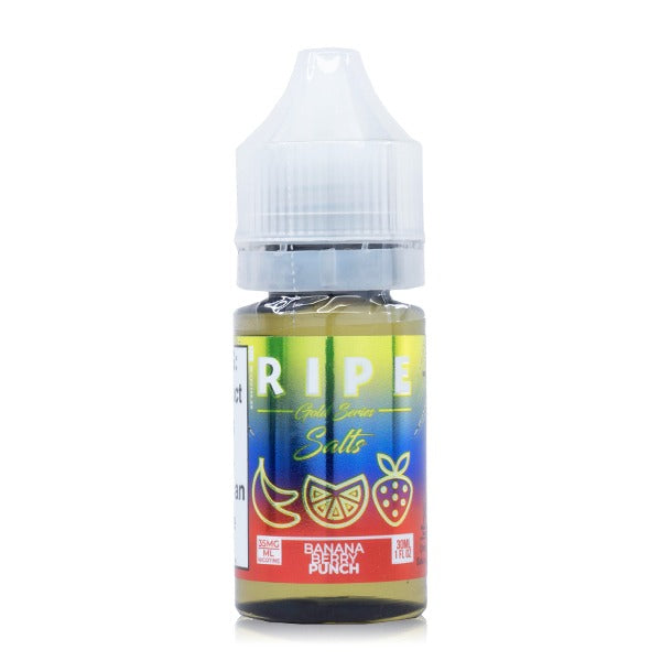 Banana Berry Punch by Vape 100 Ripe Gold Salts Collection 30mL (Salt Nic) Bottle