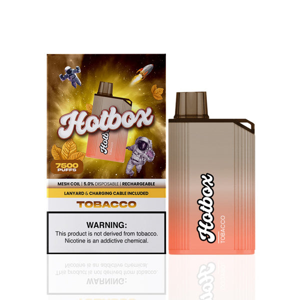 Puff HotBox Disposable | 7500 puffs | 16mL | tobacco with packaging