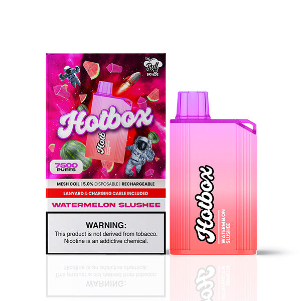 Puff HotBox Disposable | 7500 puffs | 16mL | Watermelon Slushee with Packaging