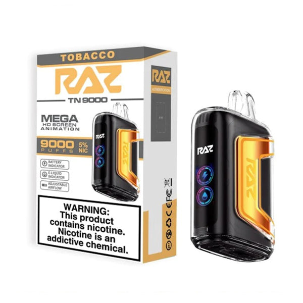 RAZ TN9000 Disposable | 9000 Puffs | 12mL | 50mg | tobacco with packaging