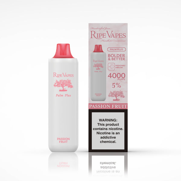 Ripe Vape Palm Plus (Dispo) | (4000Puff) | (9mL) | Passion Fruit with packaging