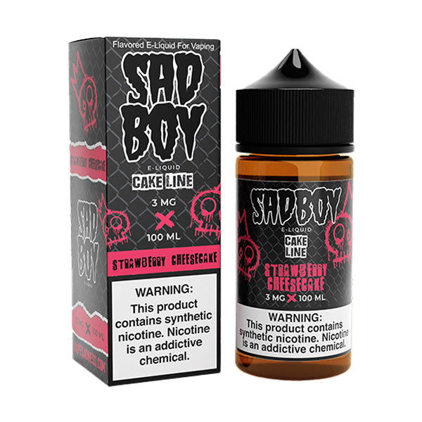 Strawberry Cheesecake | Sadboy | 100ml | 3mg | Bottle with packaging