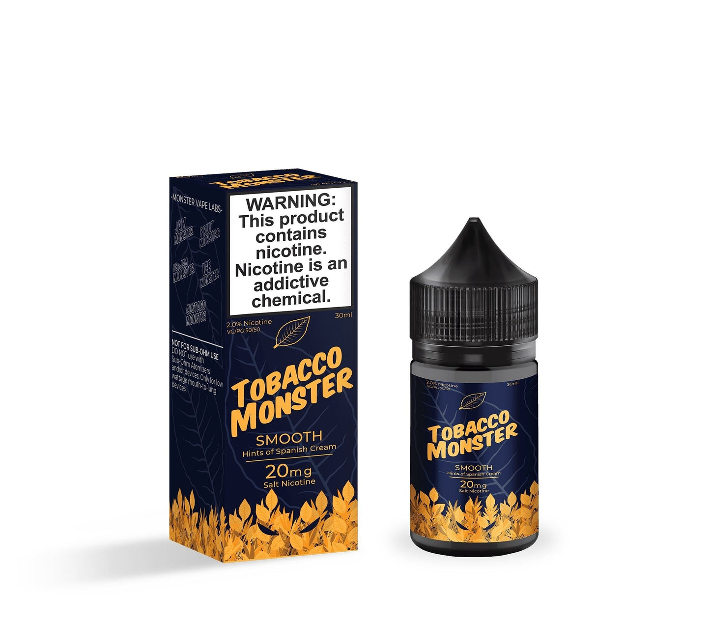 Tobacco Monster Salt Series E-Liquid | 30mL | 20mg | Smooth with packaging