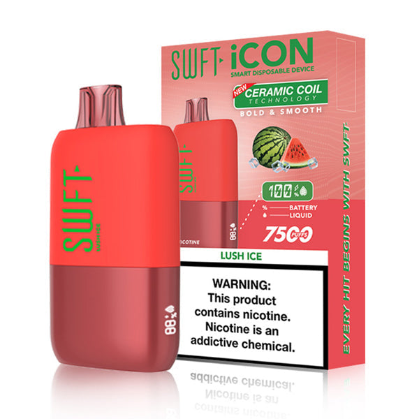 SWFT Icon Disposable | 7500 Puffs | 17mL | 5% | 50Mg | Disposable lush ice with packaging