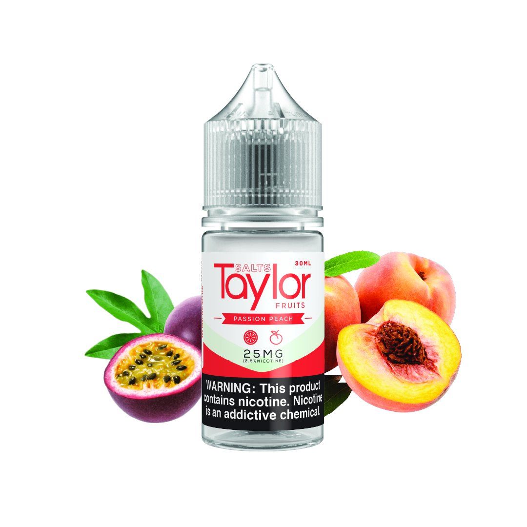 Passion Peach by Taylor Salts 30mL (Salt Nic) Bottle