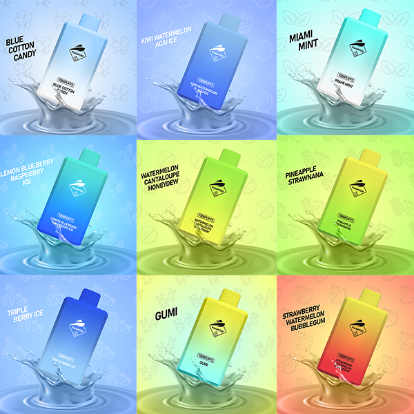Tugpod BOX Disposable | 7000 Puffs | 16mL | 50mg | Group Photo